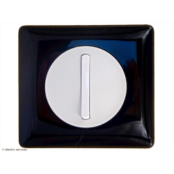 Poussoir ou Poussoir inverseur Doigt Etroit Céliane Complet Noir - Avec griffes - CCN004G