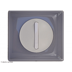 Poussoir ou Poussoir inverseur Doigt Etroit Céliane Complet Gris Perle - Avec griffes - CCGP004G