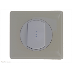 Interrupteur ou Va-et-vient à Voyant Témoin Céliane Complet Ivoire - Avec griffes - CCI007G