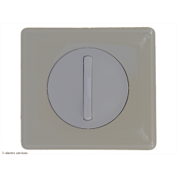 Poussoir ou Poussoir inverseur Doigt Etroit Céliane Complet Ivoire - Avec griffes - CCI004G