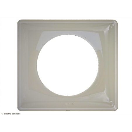 Plaque Céliane™ Laqué 1 poste Legrand | Plaque de finition design Ivoire
