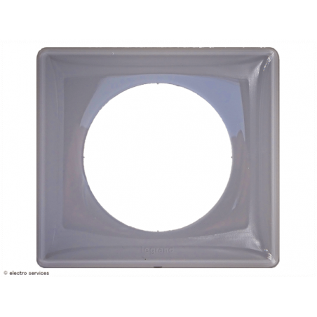 Plaque Céliane™ Laqué 1 poste Legrand | Plaque de finition design Gris Perle