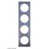Plaque Céliane™ Laqué 4 postes Legrand | Finition design Gris Perle