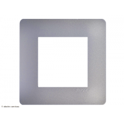 Plaque Hager Essensya 1 Poste WE491 titane