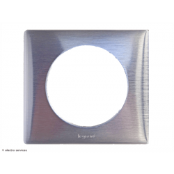 Plaque Céliane™ Métal 1 poste Legrand | Finition design Aluminium