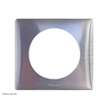 Plaque Céliane™ Métal 1 poste Legrand | Finition design Aluminium