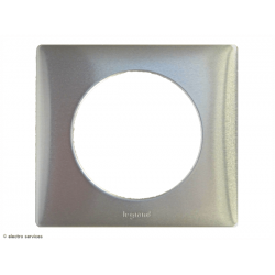 Plaque Céliane Métal 1 poste - Titane - LEG68901