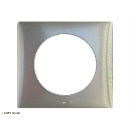 Plaque Céliane™ Métal 1 poste Legrand | Finition design Titane