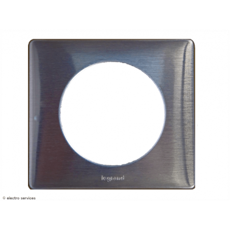 Plaque Céliane™ Métal 1 poste Legrand | Finition design Tungstène