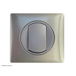 Poussoir ou poussoir inverseur Céliane Complet Titane - Avec griffes - CCT003G