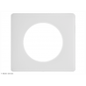 Plaque Céliane™ Poudre 1 poste Legrand | Finition design Craie
