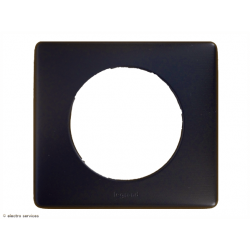 Plaque Céliane™ Métal 1 poste Legrand | Finition design Carbone