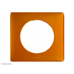 Plaque Céliane™ Métal 1 poste Legrand | Finition design Orange Snake