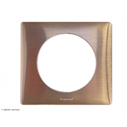 Plaque Céliane™ Métal 1 poste Legrand | Finition design Copper