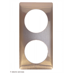 Plaque Céliane™ Métal 2 postes Legrand | Finition design Cooper