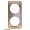 Plaque Céliane™ Métal 2 postes Legrand | Finition design Cooper