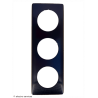 Plaque Céliane™ Métal 3 postes Legrand | Finition premium Carbonne