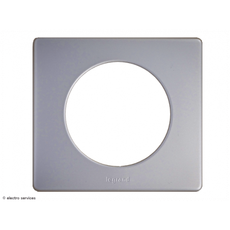 Plaque Céliane™ Métal 1 poste Legrand | Finition design Alu naturel
