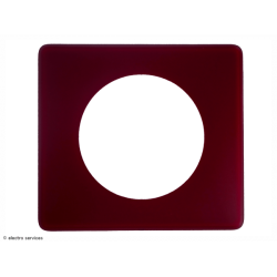 Legrand -Plaque de finition  Céliane Poudré 1 poste - Bordeaux - LEG66751