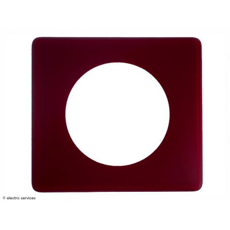 Plaque Céliane™ Poudre 1 poste Legrand | Finition design Bordeaux