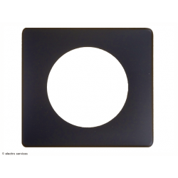 Legrand -Plaque de finition  Céliane Poudré 1 poste - Basalte - LEG66741
