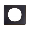Plaque Céliane™ Poudre 1 poste Legrand | Finition design Basalte