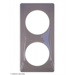 Plaque Céliane™ Laqué 2 postes Legrand | Plaque de finition design Galet