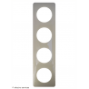 Plaque Céliane™ Laqué 4 postes Legrand | Finition design Ivoire