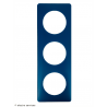 Plaque Céliane™ Poudre 3 postes Legrand | Plaque design Bleu vert