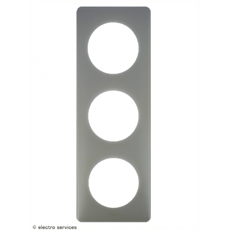Plaque Céliane™ Poudre 3 postes Legrand | Plaque design Argile