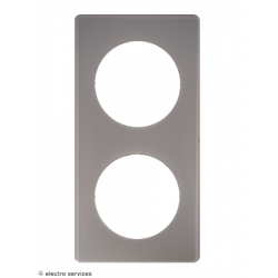 Plaque Céliane Poudré 2 postes - Grès - LEG66722