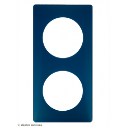 Plaque Céliane Poudré 2 postes - Bleu Vert - LEG66772