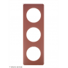Plaque Céliane™ Poudre 3 postes Legrand | Plaque design Vieux rose