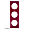 Plaque Céliane™ Poudre 3 postes Legrand | Plaque design Bordeaux
