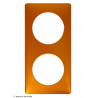 Plaque Céliane™ Métal 2 postes Legrand | Finition design Orange Snake