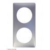 Plaque Céliane™ Métal 2 postes Legrand | Finition design Alu Snake