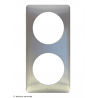 Plaque Céliane™ Métal 2 postes Legrand | Finition design Titane
