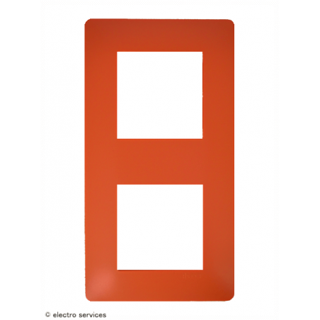 Plaque Hager Essensya 2 Postes WE552 Coral