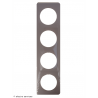 Plaque Céliane™ Laqué 4 postes Legrand | Finition design Galet