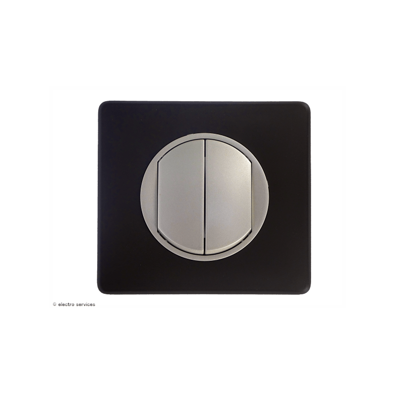 LEGRAND 066746 Plaque Céliane Poudré 6/8 modules Basalte