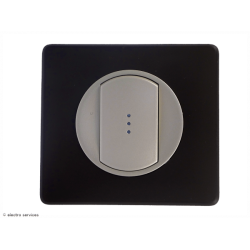 Interrupteur ou Va-et-vient à Voyant Témoin Céliane Complet Basalte - Avec griffes - CCBA007G