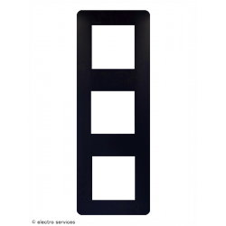 Plaque Hager Essensya 3 Postes WE521 anthracite