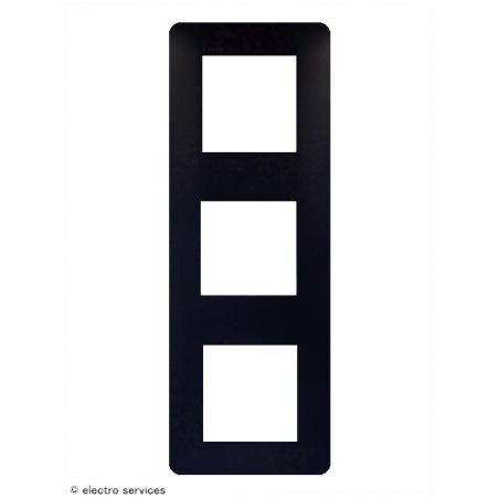 Plaque Hager Essensya 3 Postes WE521 anthracite