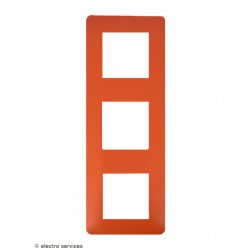 Plaque Hager Essensya 3 Postes WE553 coral