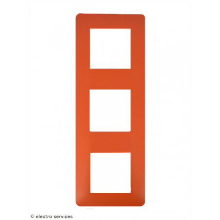 Plaque Hager Essensya 3 Postes WE553 coral