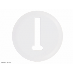 Enjoliveur pour prise téléphone 8 contacts Céliane - Blanc - LEG68238