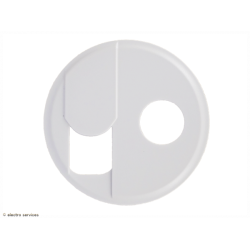 Enjoliveur pour prise téléphone RJ45 et TV simple Céliane - Blanc - LEG68239