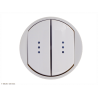 Enjoliveur à voyant Céliane™ double interrupteur Legrand blanc