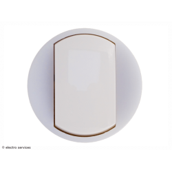 Enjoliveur large avec couronne lumineuse Céliane - Blanc - LEG65004