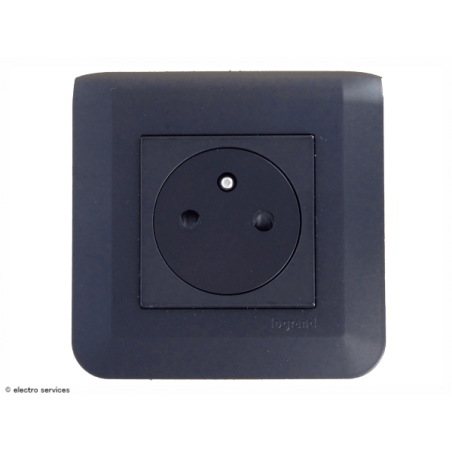 Prise de courant surface complet noir